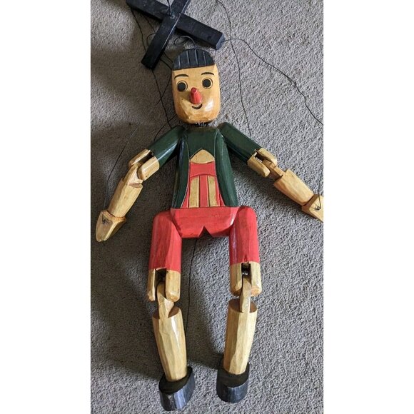 Wooden Pinnochio Look Alike Wooden Puppet - Picture 3 of 3